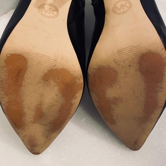 Michael Kors Leather Heel Booties 8 - Picture 7 of 7